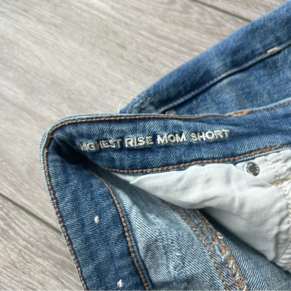 AE Highest Waist Denim Mom Shorts - Picture 13 of 16